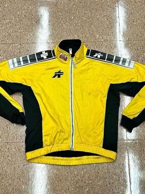 Yellow & Black Lightweight Racing-Inspired Zip Jacket